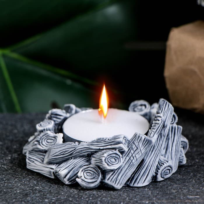 Подсвечник на 1 свечу «Костер», 7.5×7×3 см