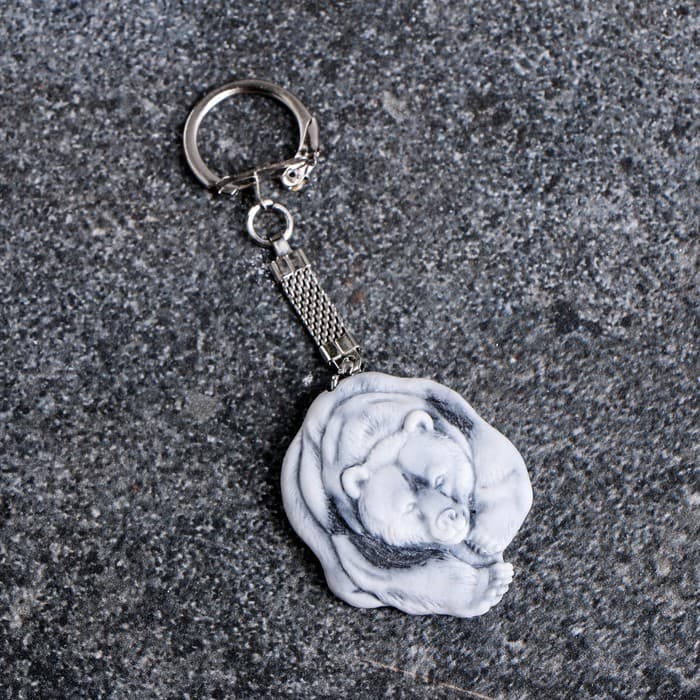 Брелок для ключей на кольце «Медведь», 4.5 см