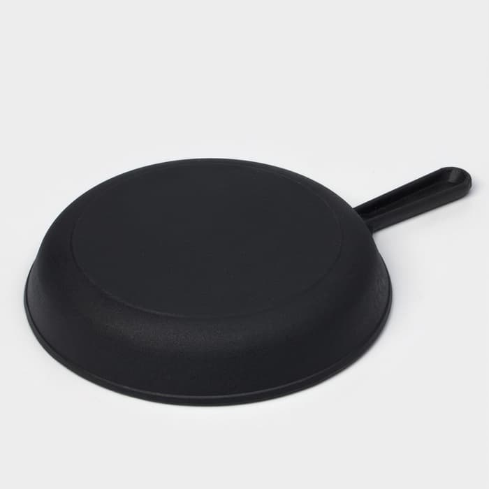 Сковорода литая Magma, d=24 см, h=4 см, чугунная ручка, индукция, чугун, чёрная