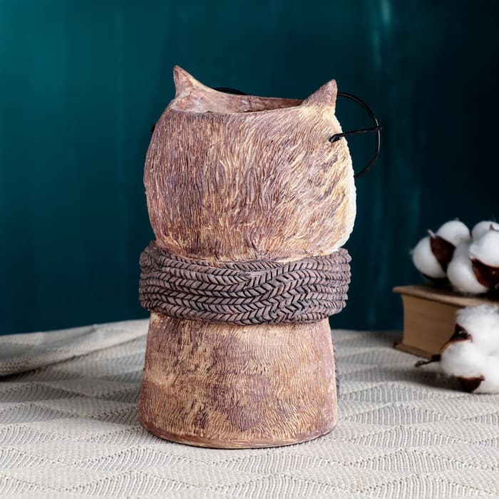 Ваза для цветов «Сова в очка×», 22×14×14 см