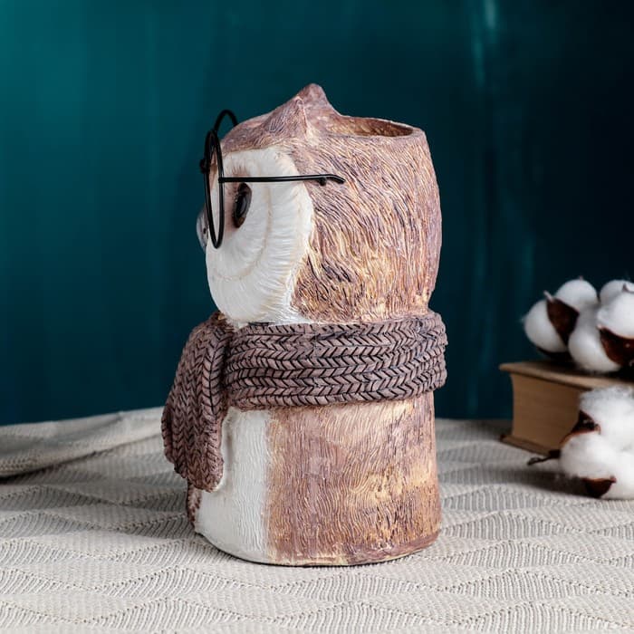 Ваза для цветов «Сова в очка×», 22×14×14 см