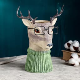Ваза для цветов «Олень в очках», 22×15×26 см