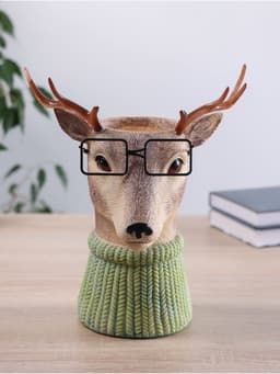 Ваза для цветов «Олень в очках», 22×15×26 см