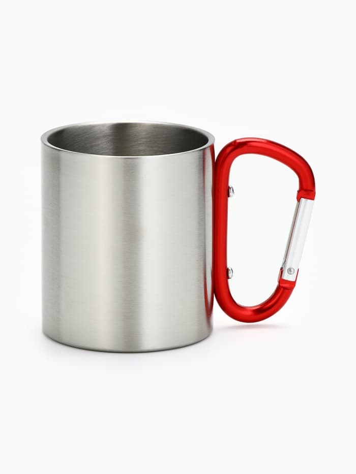 Кружка туристическая с карабином «На рыбалке лучше», 180 мл