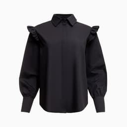 Рубашка женская MIST: Classic Collection, размер 42, чёрная