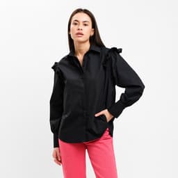 Рубашка женская MIST: Classic Collection, размер 46, чёрная