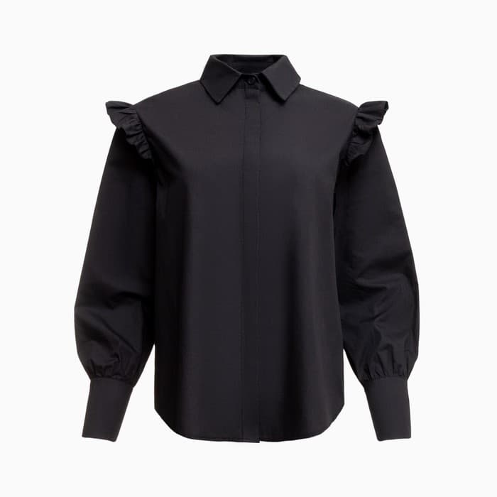 Рубашка женская MIST: Classic Collection, размер 46, чёрная