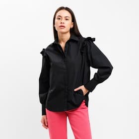Рубашка женская MIST: Classic Collection, размер 50, чёрная