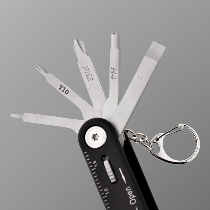 Мультитул 11 в1: отвёртки, ключи, линейка, черный