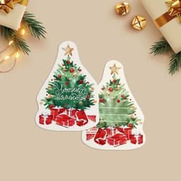 Открытка-шильдик на подарок «Новогодний», МИКС