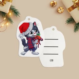 Открытка-шильдик на подарок «Новогодний», МИКС