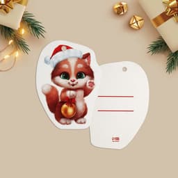 Открытка-шильдик на подарок «Новогодний», МИКС