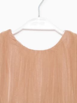 Платье нарядное для девочки KAFTAN, бежевое, рост 98-104 см