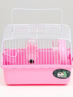 Клетка для грызунов «Пижон», 23×17×17 см, розовая