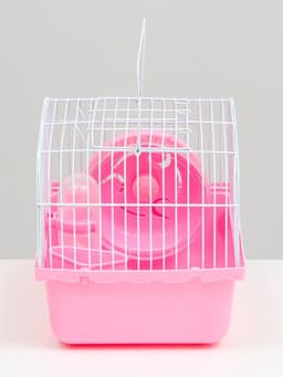 Клетка для грызунов «Пижон», 23×17×17 см, розовая