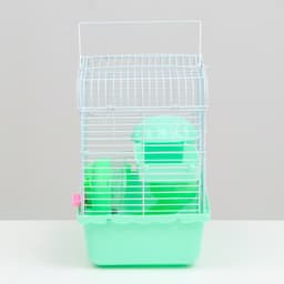 Клетка для грызунов «Пижон», 23×17×26 см, эмаль, зелёная