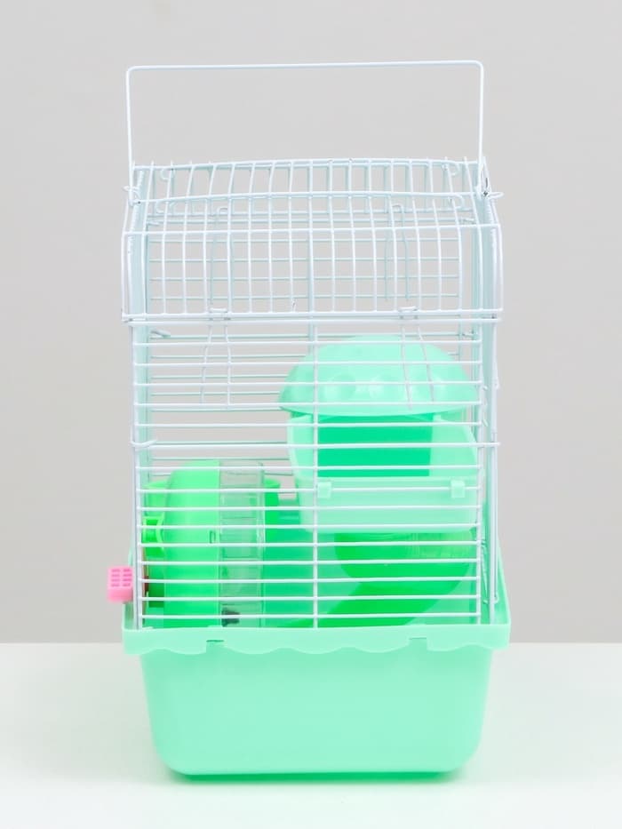 Клетка для грызунов «Пижон», 23×17×26 см, эмаль, зелёная