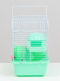 Клетка для грызунов «Пижон», 23×17×26 см, эмаль, зелёная