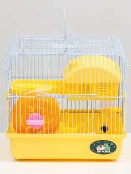 Клетка для грызунов «Пижон», 27×21×26 с. укомплектованная, жёлтая