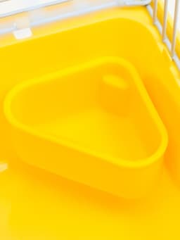 Клетка для грызунов «Пижон», 27×21×26 с. укомплектованная, жёлтая