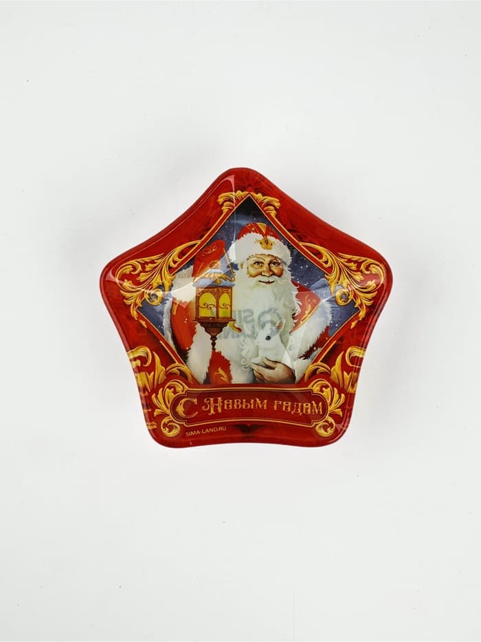 Соусник новогодний стеклянный «Дед Мороз», 10.8×10.3 см, 80 мл
