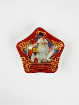 Соусник новогодний стеклянный «Дед Мороз», 10.8×10.3 см, 80 мл