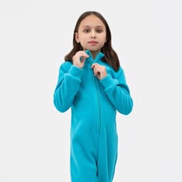 Комбинезон флисовый детский MINAKU, бирюзовый, размер 116-122 см