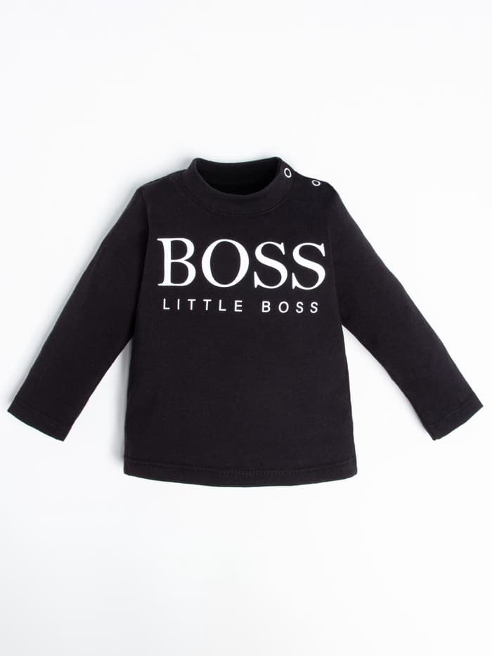 Лонгслив «Крошка Я» Little Boss, рост 62-68 см, цвет чёрный