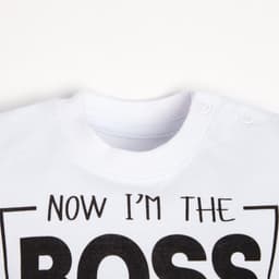 Футболка детская Крошка Я «Little Boss», рост 62-68 см, цвет белый