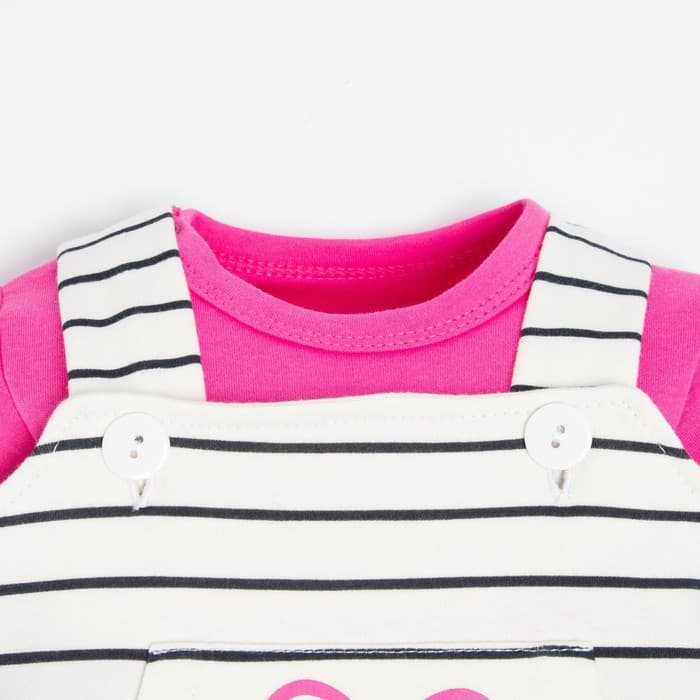 Комплект для девочки (боди, комбинезон) «Крошка Я» Love, рост 62-68 см