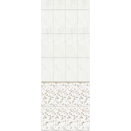 Стеновая панель ПВХ «Новита. Тигровая Лилия», добор, 2700×250 мм, цвет бежевый