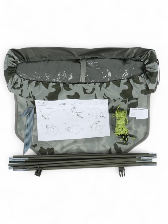 Палатка туристическая 3-местная maclay fisht sme 3, 205×180×120 см, трекинговая, однослойная, цвет камуфляж