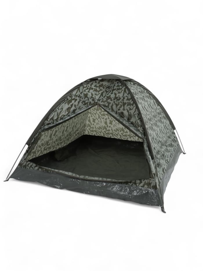 Палатка туристическая 3-местная maclay fisht sme 3, 205×180×120 см, трекинговая, однослойная, цвет камуфляж