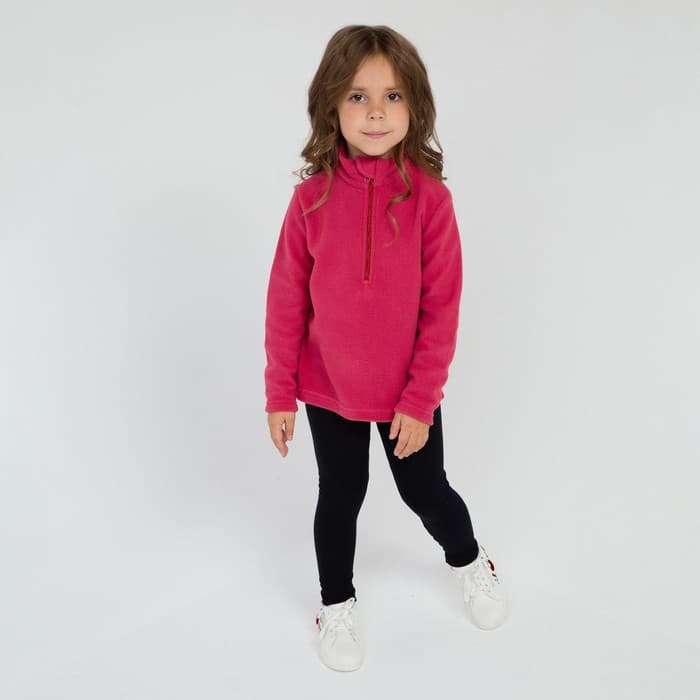 Леггинсы термо для девочки, чёрное, рост 98-104 см