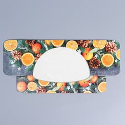 Коробка складная новогодняя «Мандарины», 20×10×5 см