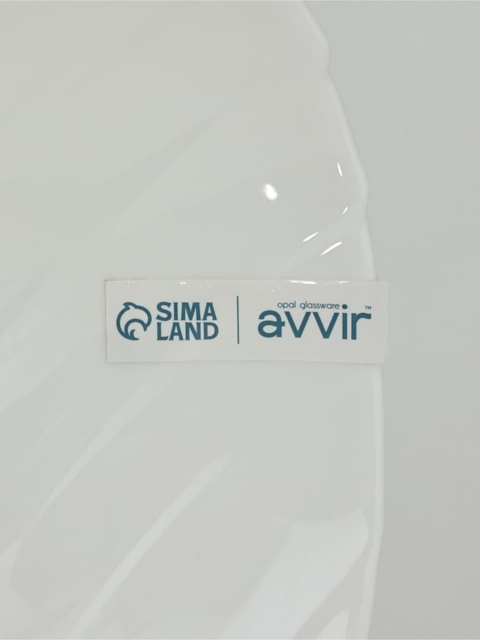 Салатник Avvir «Лист», 1.4 л, 27×9 см, стеклокерамика, белый