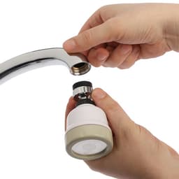 Аэратор ZEIN, с регулировкой потока, сетка из нержавейки, 3 режима, пластик, белый