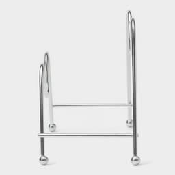 Подставка для крышек Доляна, 18×10×14 см, хром