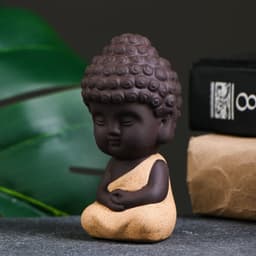 Фигурка керамика TAKE IT EASY «Кудрявый Будда», 5×9 см, МИКС