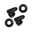 Соединение для полотенцесушителя Indigo, 1"х1/2", угловое, гайка/штуцер, черный муар, 2 шт.