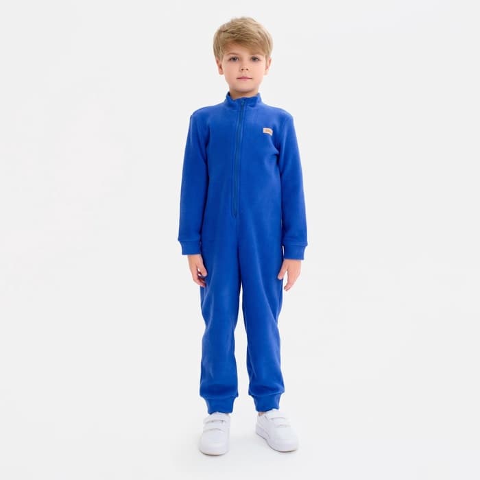 Комбинезон флисовый детский MINAKU, синий, рост 104-110 см
