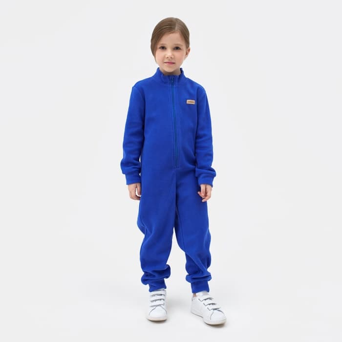 Комбинезон флисовый детский MINAKU, синий, рост 104-110 см