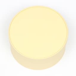 Подарочная коробка круглая «Крема» кремовая, завальцованная без окна, 21×11 см