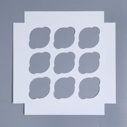 Коробка складная на 9 капкейков с окном «Счастливого Нового года», 25×25×10 см