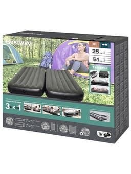 Матрас надувной Airbed Twin/King 3в1, 188×99×25 см, двуспальный, 67922 Bestway