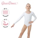 Купальник для гимнастики и танцев Grace Dance, размер 34, белый