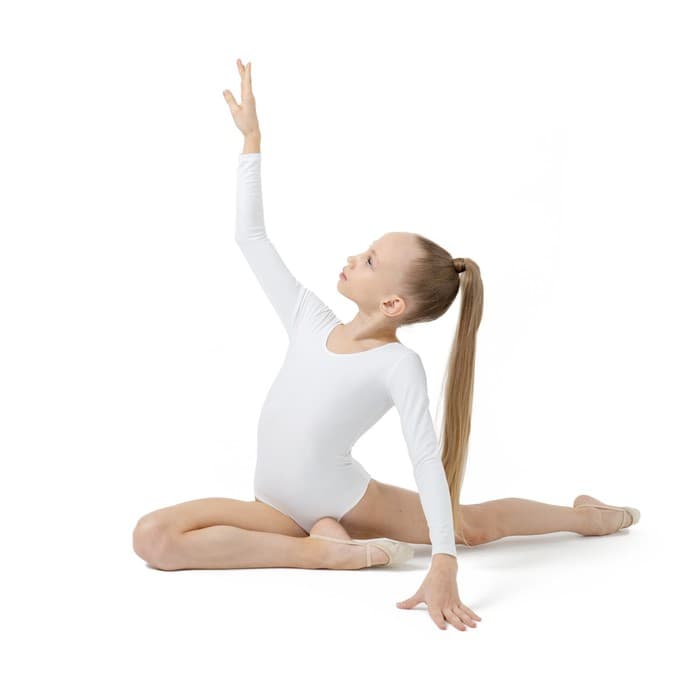 Купальник для гимнастики и танцев Grace Dance, размер 34, белый
