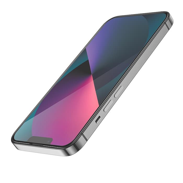 Защитное стекло Hoco G1, для iPhone 13 mini, ПЭТ слой, анти отпечатки, чёрное
