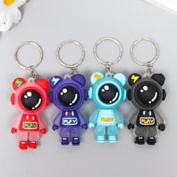 Брелок для ключей на кольце «Игровая космо-мышь», резина, 1.7×2.8×5.5 см, МИКС