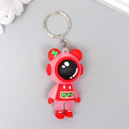 Брелок для ключей на кольце «Игровая космо-мышь», резина, 1.7×2.8×5.5 см, МИКС